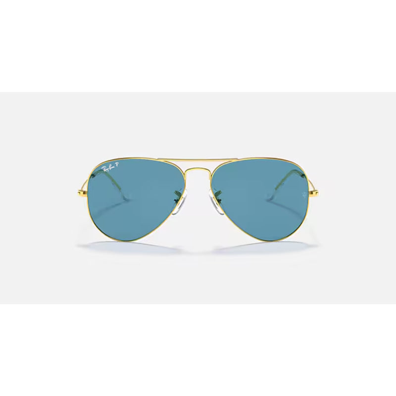 Rayban Aviator Large Metal Legend Gold W/ Polar Blue