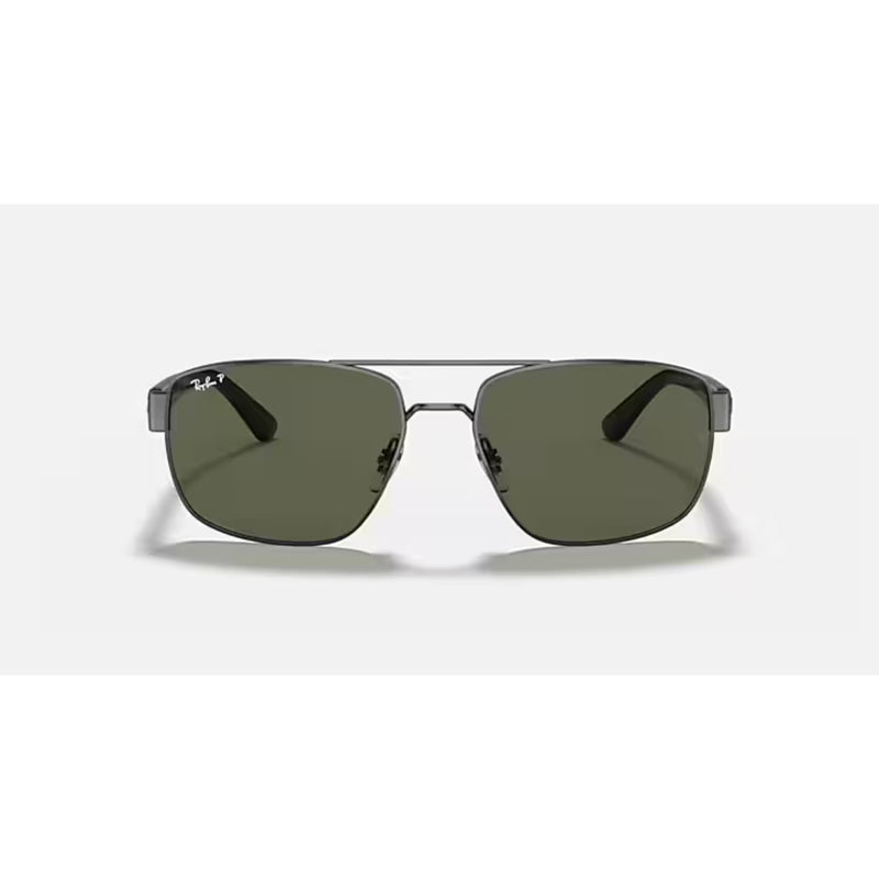 Rayban SHINY GUNMETAL W/ Polar Green