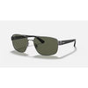 Rayban SHINY GUNMETAL W/ Polar Green