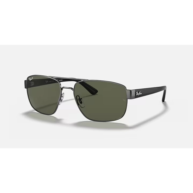 Rayban SHINY GUNMETAL W/ Polar Green