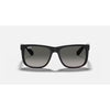 Rayban Justin Rubber Black W/Light Grey Gradient Dark Green