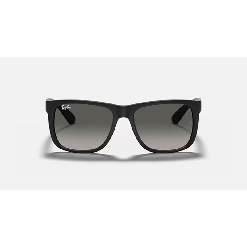 Rayban Justin Rubber Black W/Light Grey Gradient Dark Green