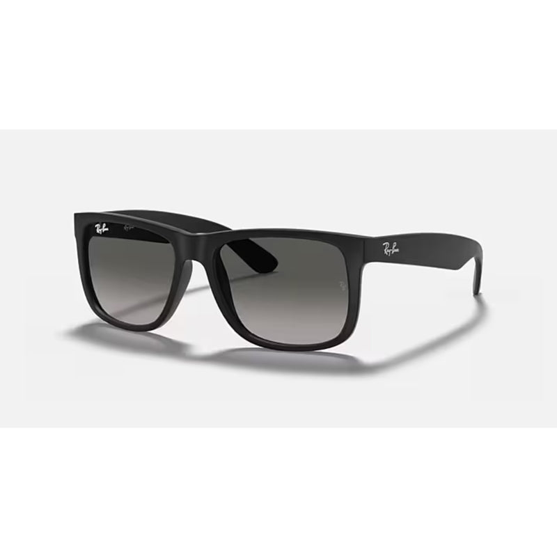 Rayban Justin Rubber Black W/Light Grey Gradient Dark Green