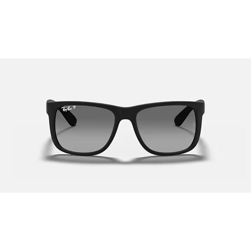 Rayban Justin Rubber Black W/Light Grey Gradient Grey