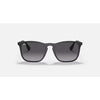 Rayban Chris Rubber Black W/Light Grey Gradient Dark Green