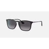 Rayban Chris Rubber Black W/Light Grey Gradient Dark Green