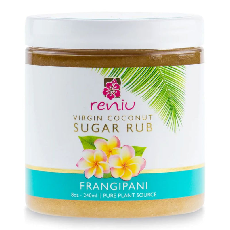 RENIU SUGAR RUB 8 OZ FRANGIPANI