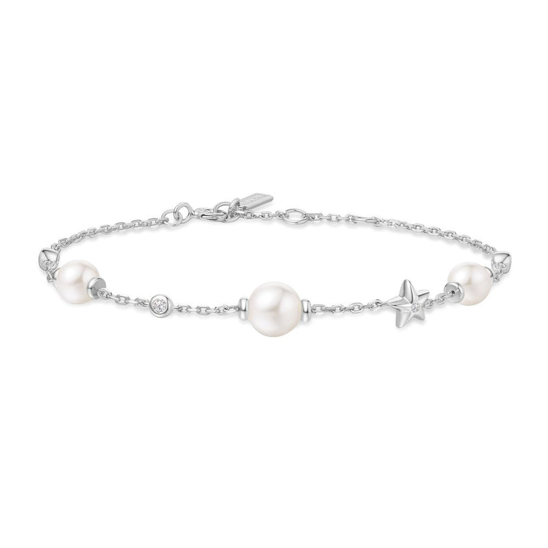 ANIA HAIE DAINTY SIL PEARL/STAR B/L 16.5+2CM