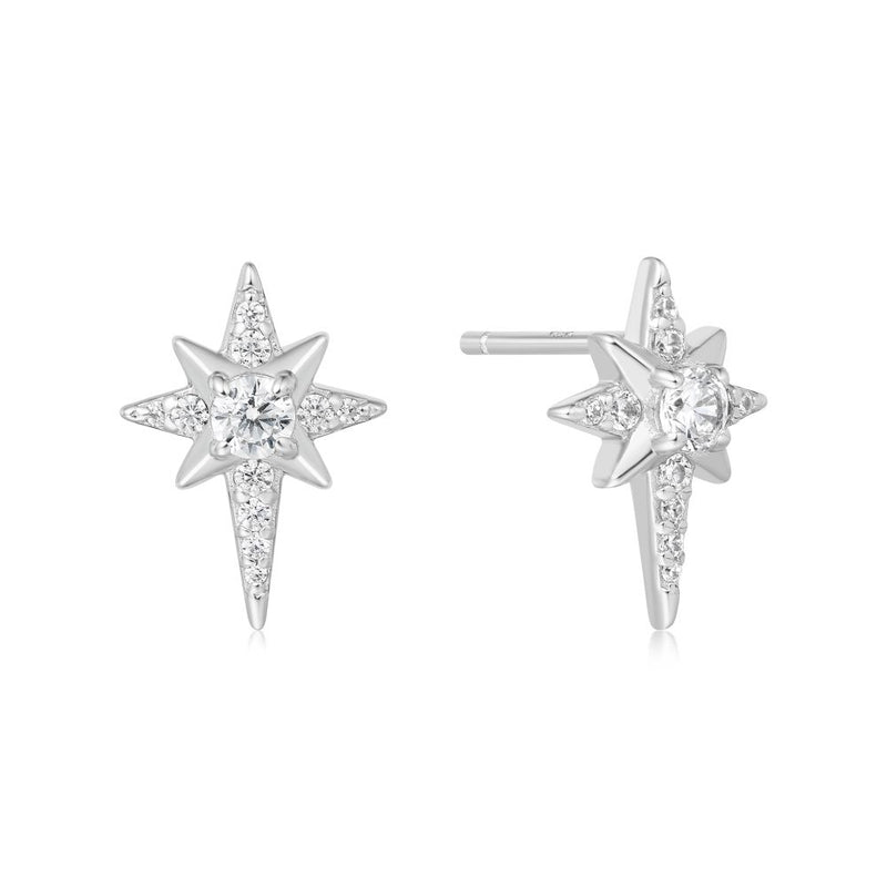 ANIA HAIE DAINTY SIL CZ STAR STUDS