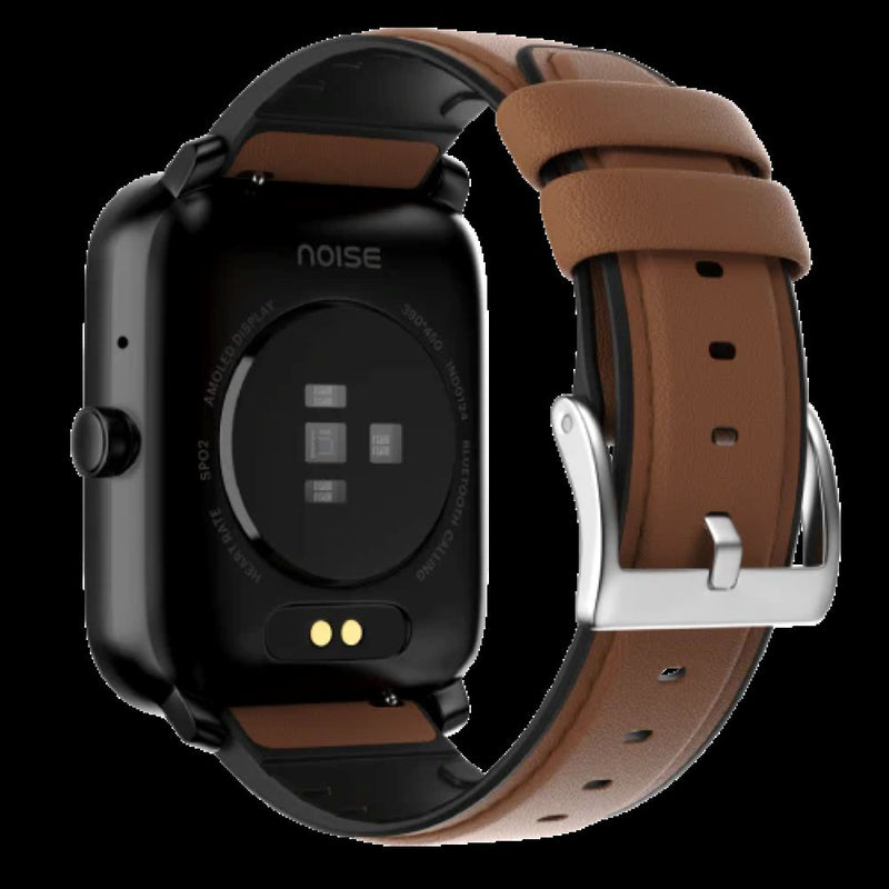 NOISE 22 MM LEATHER SMARTWATCH - BROWN