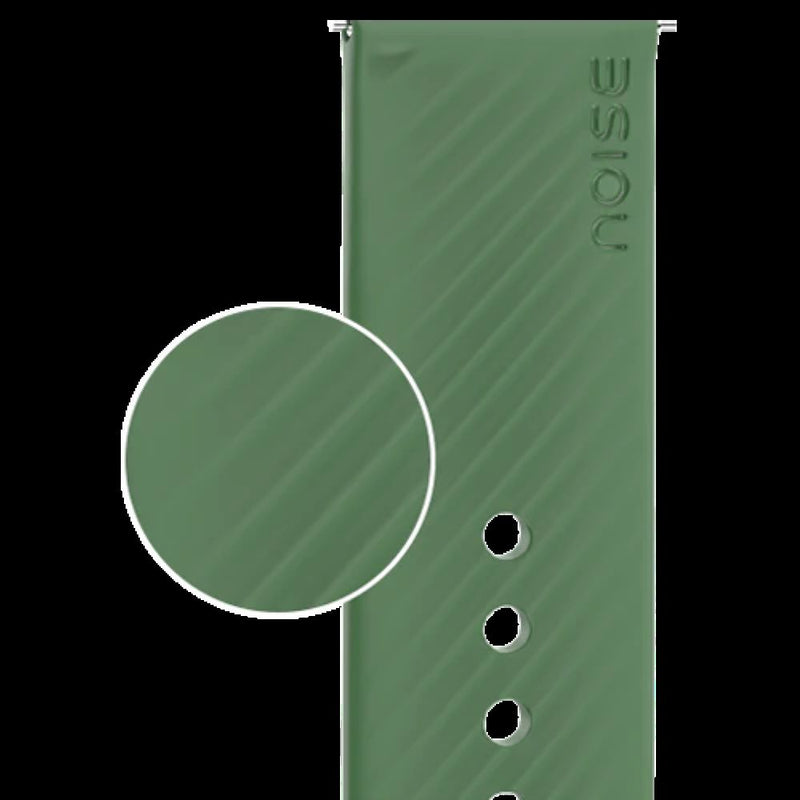 NOISE 22 MM VICTOR SILICONE SMARTWATCH STRAP- OLIVE GREEN