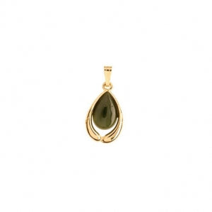 ARIKI JADE PENDANT GOLD PLATED