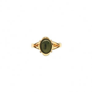 ARIKI JADE RING GOLD PLATED