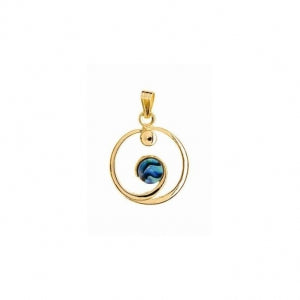 ARIKI PAUA PENDANT GOLD PLATED