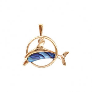 ARIKI PAUA PENDANT GOLD PLATED