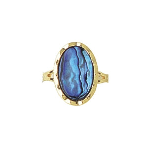 ARIKI PAUA PENDANT GOLD PLATED