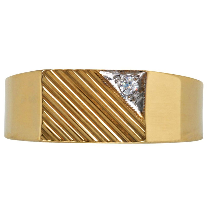 W&D 9Ct YG X.03CT DIAMOND RING