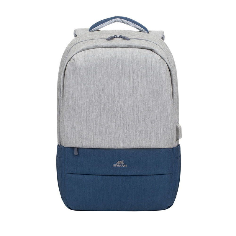 Rivacase Grey/Dark Blue Anti-Theft Laptop Backpack 17.3"" / 6"