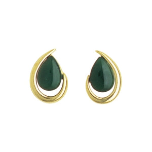 ARIKI JADE EARRINGS GOLD