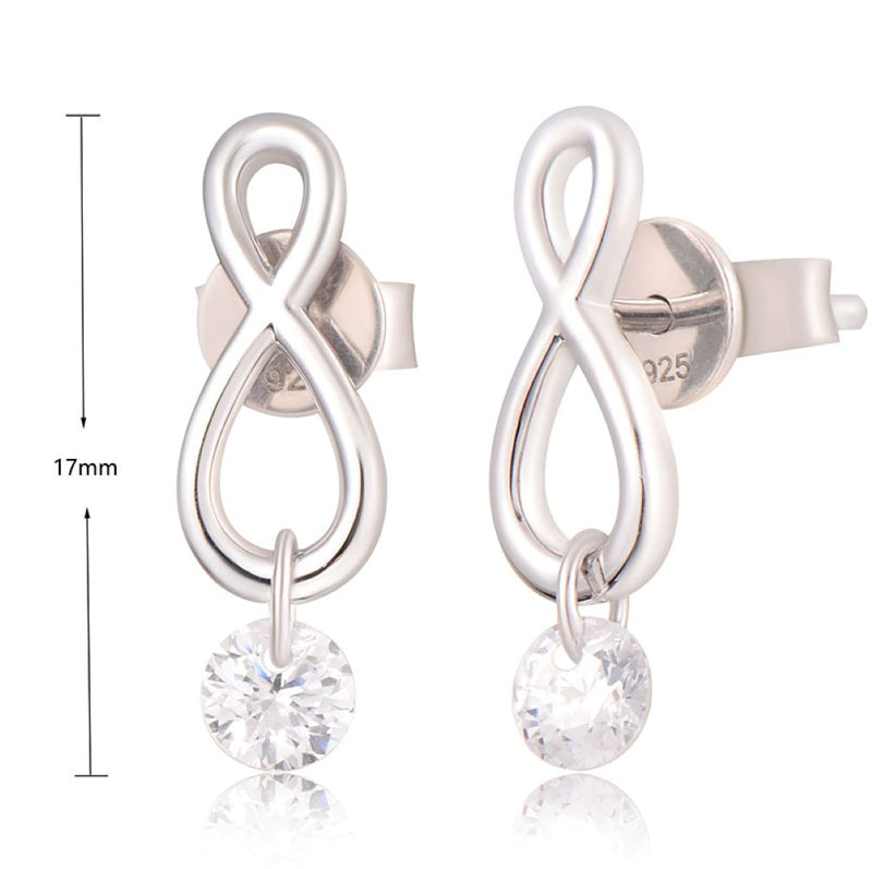 J&T WHIE 4mm RHODIUM PLATED