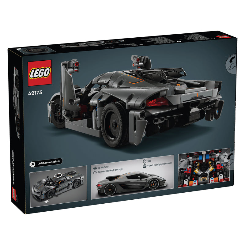 LEGO TECHNJC KOENIGSEGG JESKO ABSOLUT GREY HYPERCAR