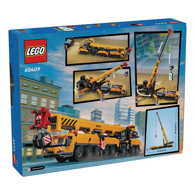 LEGO CITY YELLOW MOBILE CONSTRUCTION CRANE