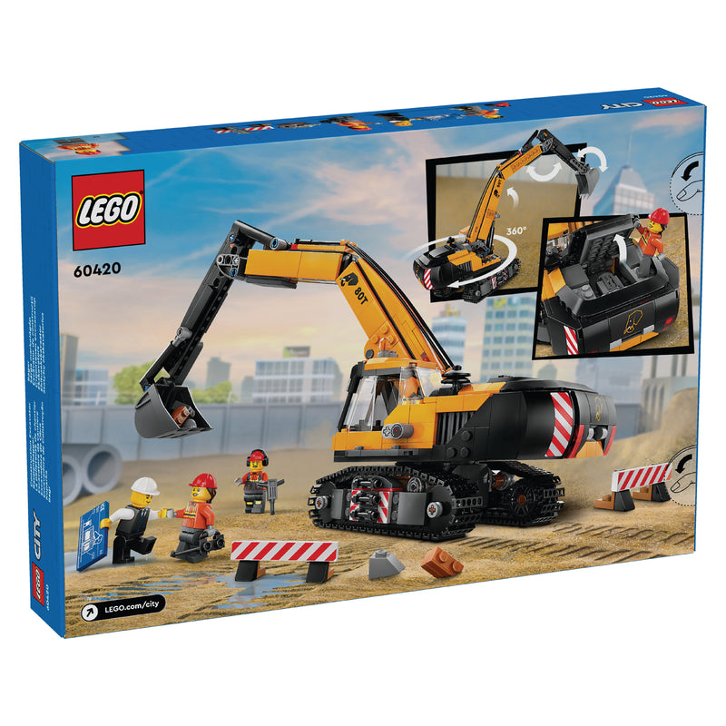 LEGO CITY JELLOW CONSTRUCTION EXCAVATOR