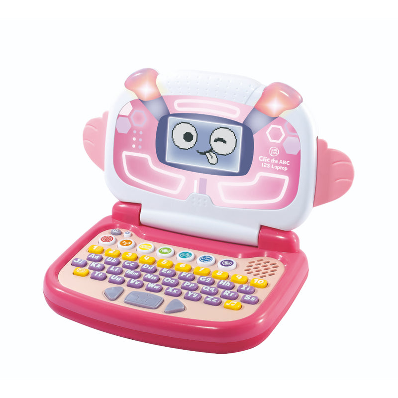 LEAP FROG CLIC THE ABC 123 LAP LAPTOP PINK LF UK