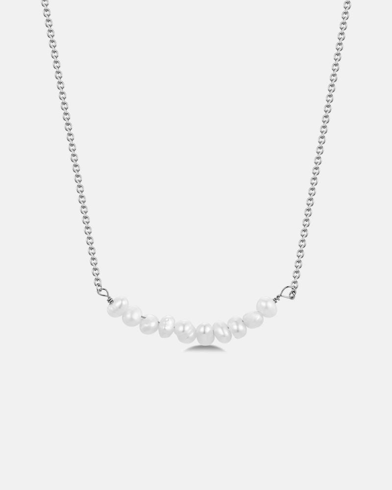 IMI CRUZ BAROQUE PEARL SILVER NECKLACE