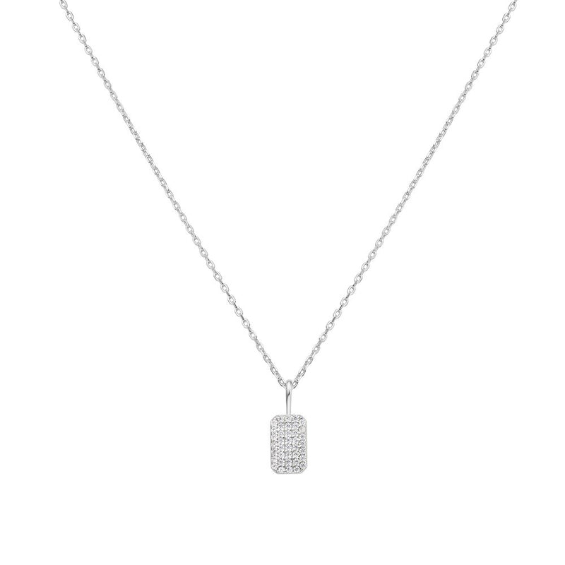 ANIA HAIE SUNNY SIL CZ PAVE PENDANT N/L 43+4
