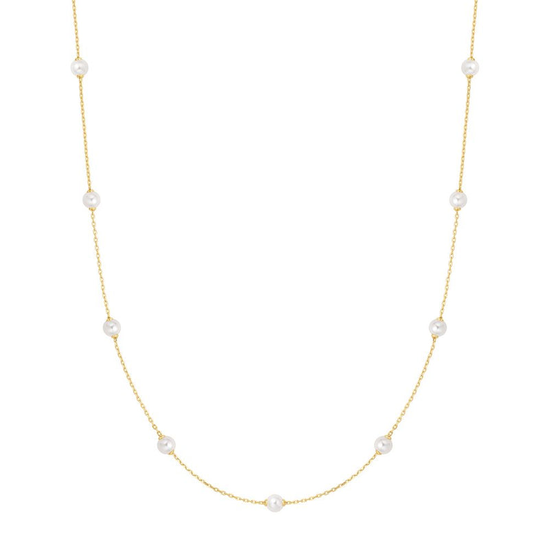 ANIA HAIE #5 DAINTY GLD PEARL STATION N/L 40.5+5CM