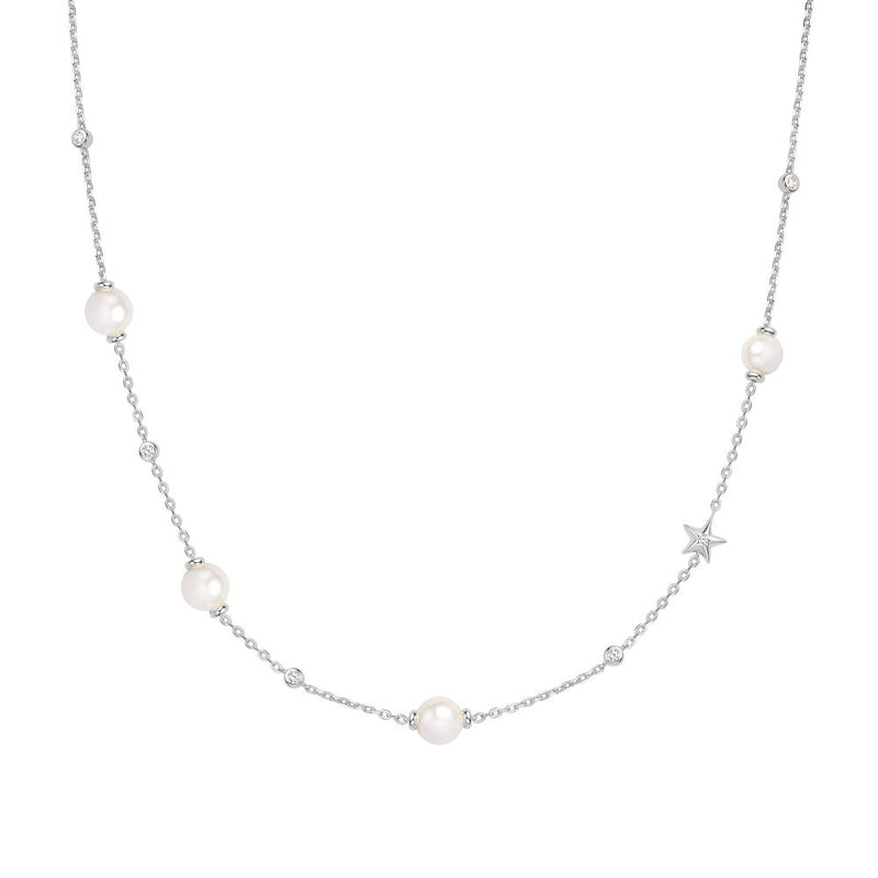 ANIA HAIE DAINTY SIL PEARL/STA PEARL/STAR N/L 38+7.5CM