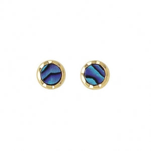 ARIKI PAUA EARRING GOLD PLATED