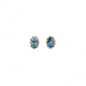 ARIKI PAUA EARRING GOLD PLATED