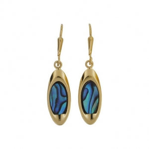 ARIKI PAUA EARRING GOLD PLATED