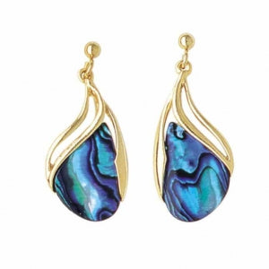 ARIKI PAUA EARRING GOLD PLATED