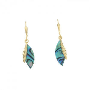 ARIKI PAUA EARRING GOLD PLATED