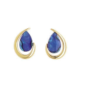 ARIKI PAUA EARRING GOLD PLATED
