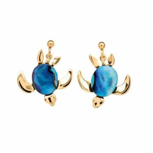 ARIKI PAUA EARRING GOLD PLATED