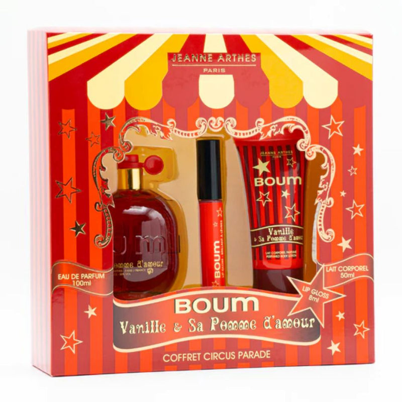 Jeanne Arthes Boum Pomme D'Amour 100ml + Body Lotion 50ml + Lip Gloss
