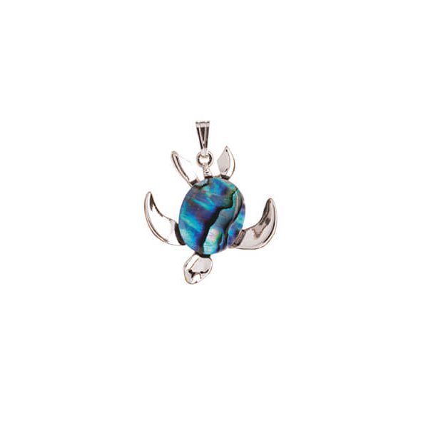 ARIKI PAUA PENDANT PALLADIUM