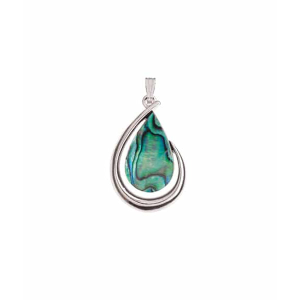 ARIKI PAUA PENDANT PALLADIUM