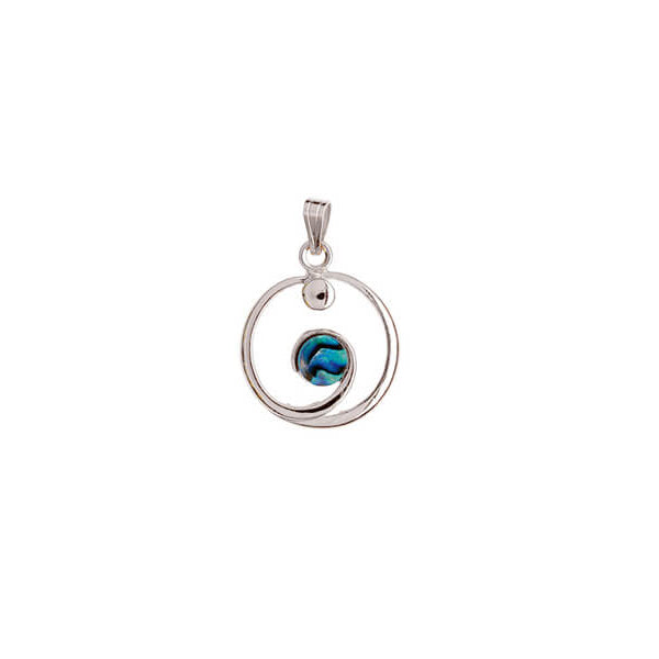 ARIKI PAUA PENDANT PALLADIUM