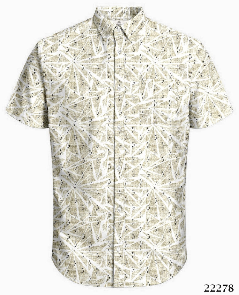 Harbour Bay Short Sleeve Shirt Beige