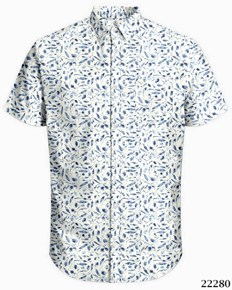 Harbour Bay Short Sleeve Shirt Blue