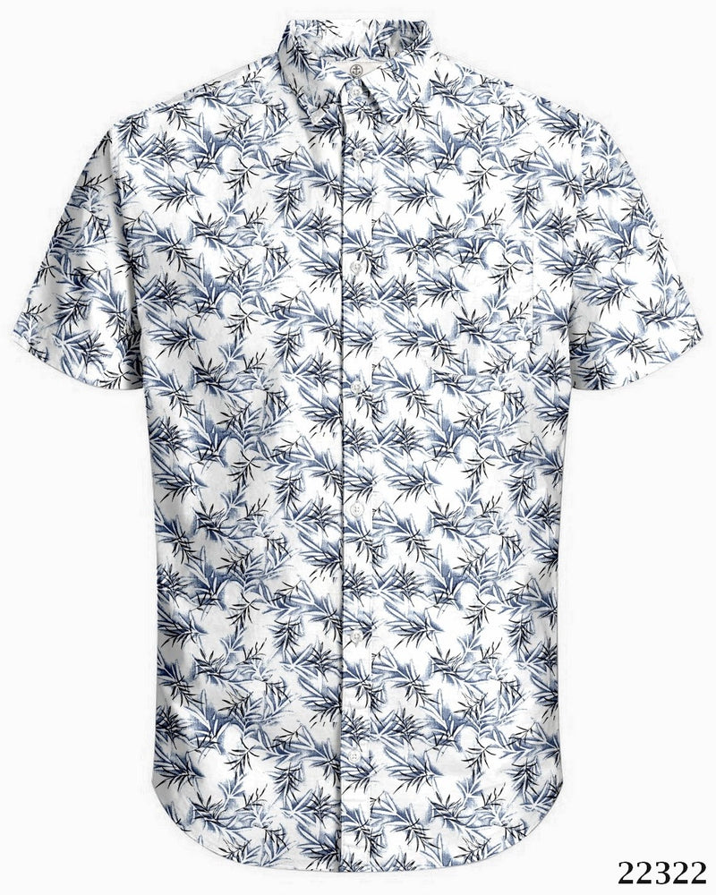 Harbour Bay Short Sleeve Shirt Blue