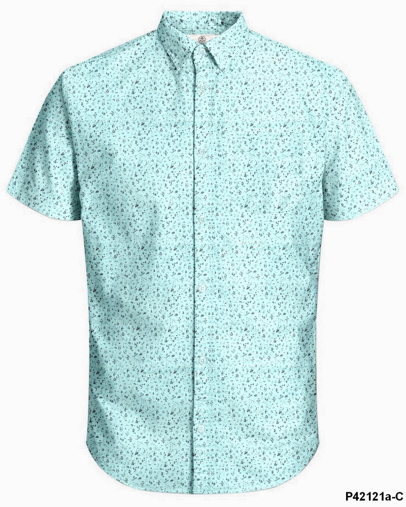 HARBOUR BAY MENS S/S SHIRTS BLUE S