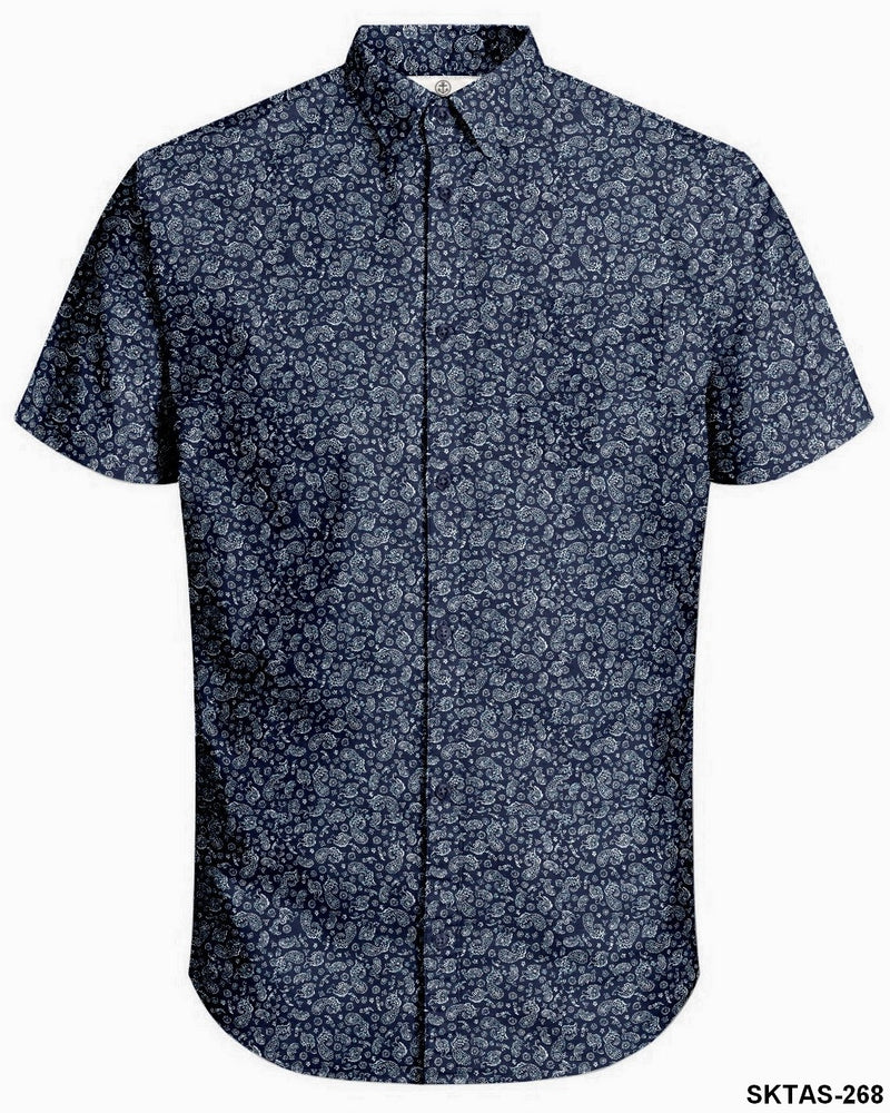 HARBOUR BAY MENS S/S SHIRTS NAVY