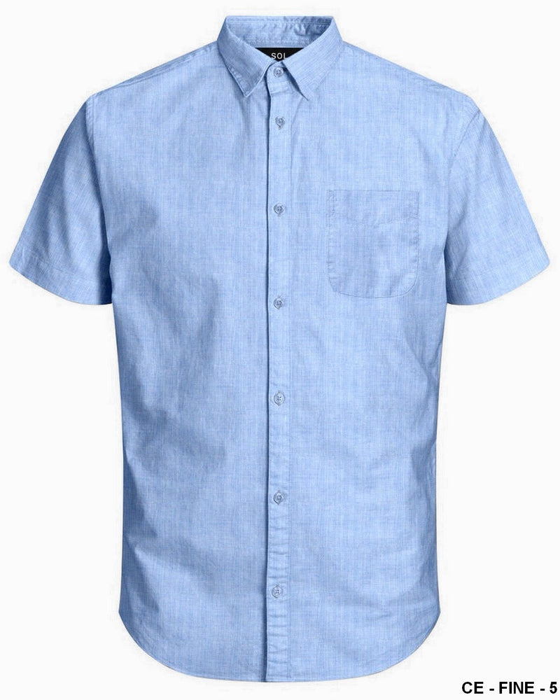 SOL MENS S/S SHIRTS BLUE