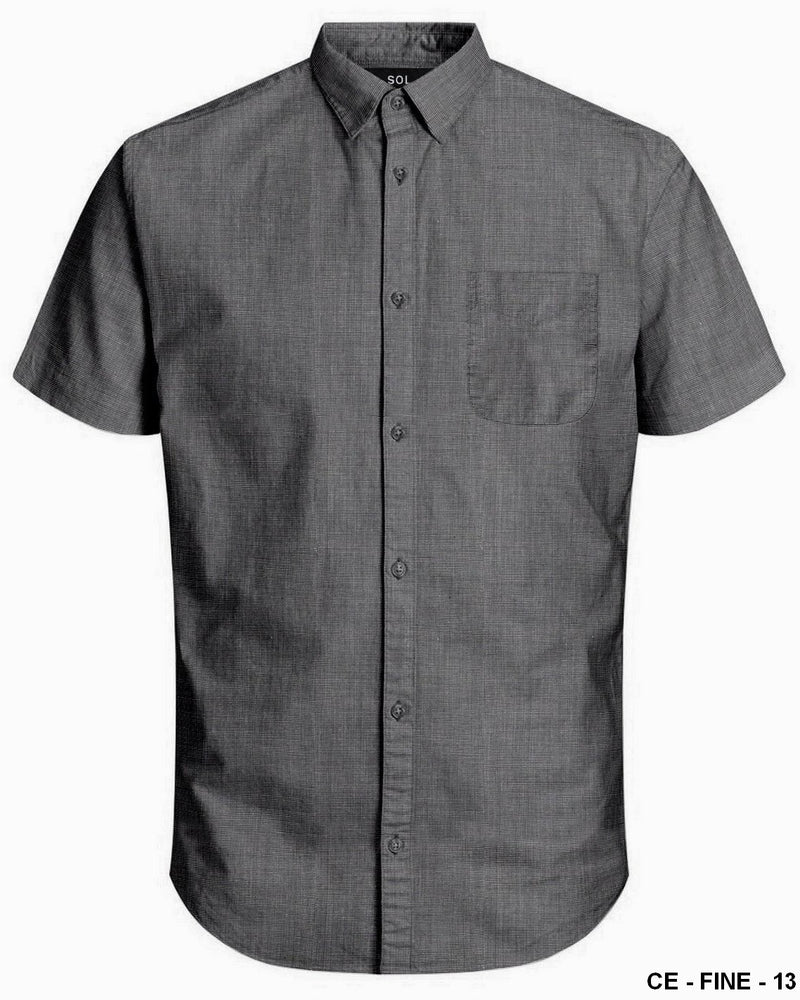 SOL MENS S/S SHIRTS CHARCOL